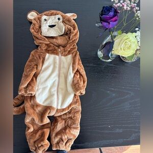 1-3 month old monkey costume (onesie)